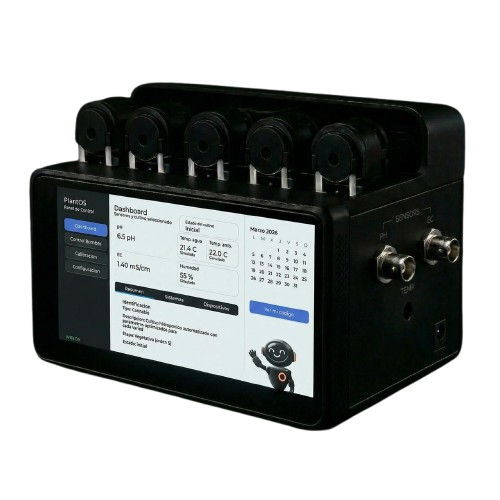 Detalle del hardware PlantOS